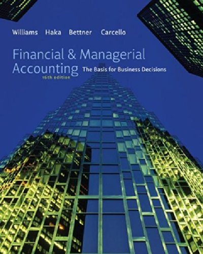 Book Cover Financial & Managerial Accounting