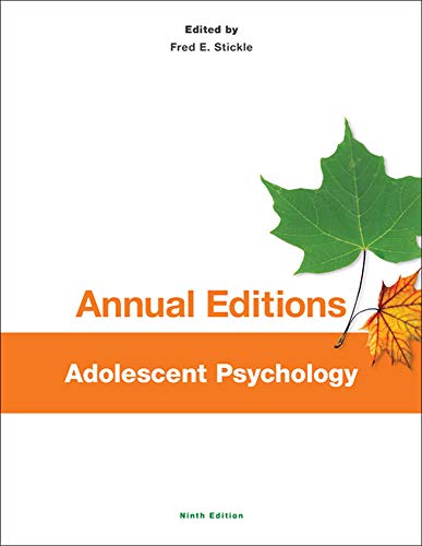 Annual Editions: Adolescent Psychology, 9/e