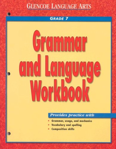 Book Cover Glencoe Language Arts Grammar And Language Workbook Grade 7