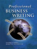 Professional Business Writing, Student Text-Workbook with CD-Rom