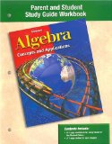 Algebra: Concepts and Applications, Parent and Student Study Guide Workbook (ALGEBRA: CONC. & APPLIC.)