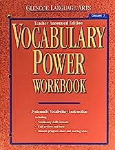 Book Cover Vocabulary Power Workbook, Grade 7, Teacher Annotated Edition (Glencoe Language Arts)