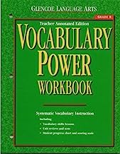Book Cover Glencoe Language Arts Vocabulary Power Workbook, Grade 8, Teacher Annotated Edition