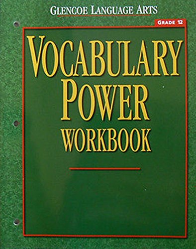 Book Cover Glencoe Language Arts Vocabulary Power Workbook Grade 12
