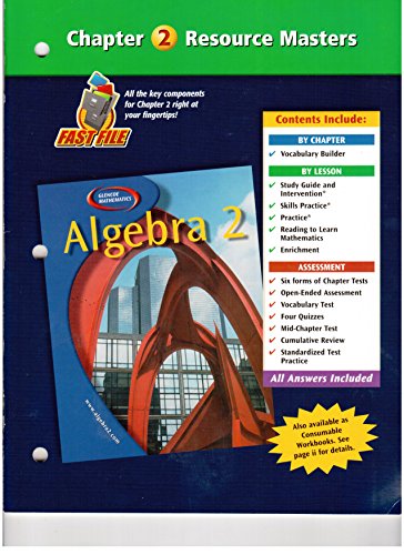 Algebra 2 Chapter 2 Resource Masters
