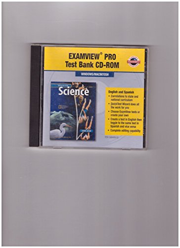 ExamView Pro Test Bank CD-ROM (Glencoe Science Level Blue)