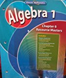 Algebra 1: Chapter 6 Resource Masters