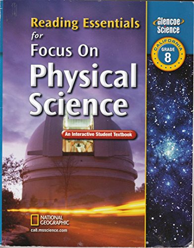 Book Cover Focus on Physical Science, California, Grade 8 Reading Essentials
