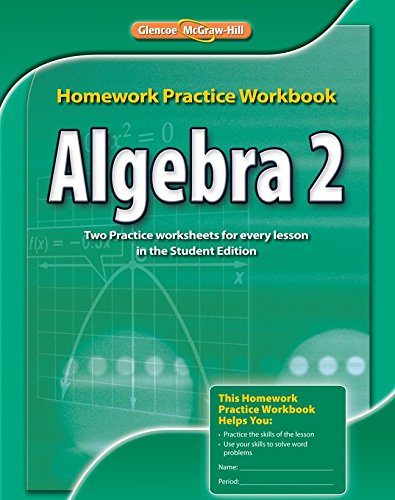 Book Cover Algebra 2, Homework Practice Workbook (MERRILL ALGEBRA 2)