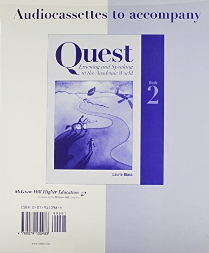 Audio Cassettes to Accompany Quest L/S, Bk 2