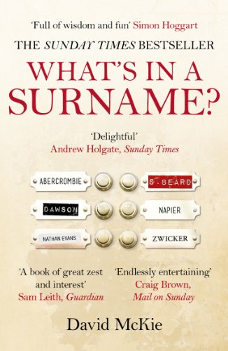 Book Cover What's in a Surname?: A Journey from Abercrombie to Zwicker