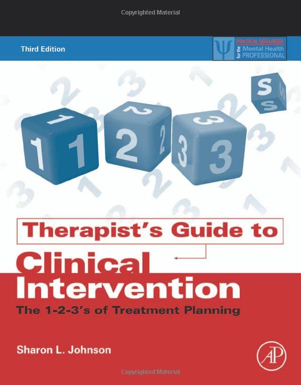 Book Cover Therapist's Guide to Clinical Intervention: The 1-2-3's of Treatment Planning (Practical Resources for the Mental Health Professional)