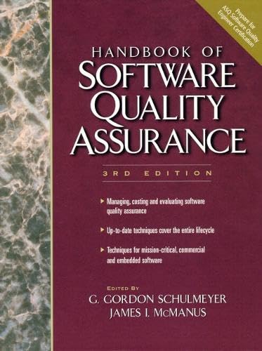 Handbook of Software Quality Assurance, The (3rd Edition)