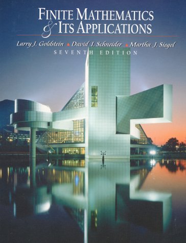 Book Cover Finite Mathematics and Its Applications (7th Edition)