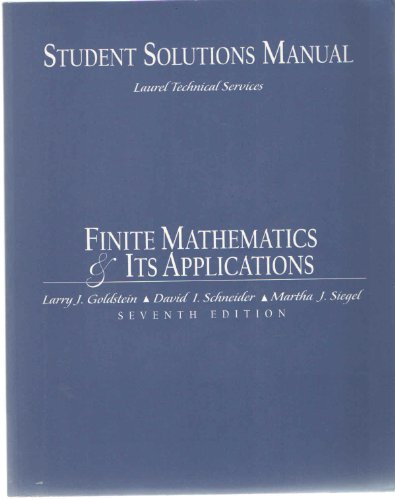 Book Cover Finite Mathematics: Its Applications