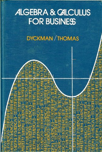 Algebra and Calculus for Business