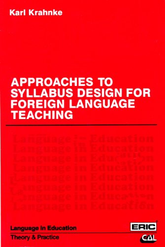 Approaches to Syllabus Design for Foreign Language Teaching (Language in Education)
