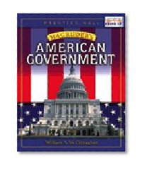 Magruder's American Government Guide to Essentials English Edition 2001c
