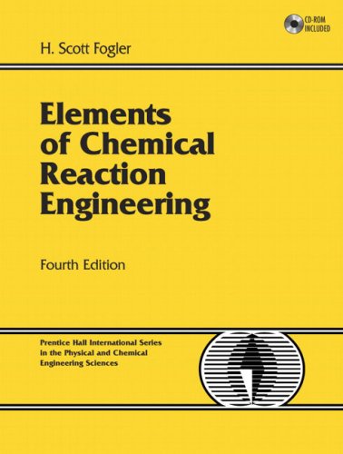 Book Cover Elements Of Chemical Reaction Engineering