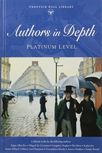 Book Cover PRENTICE HALL LITERATURE:TVTT ANTHOLOGY AUTHORS IN-DEPTH PLATINUM (Prentice Hall Literature Library)