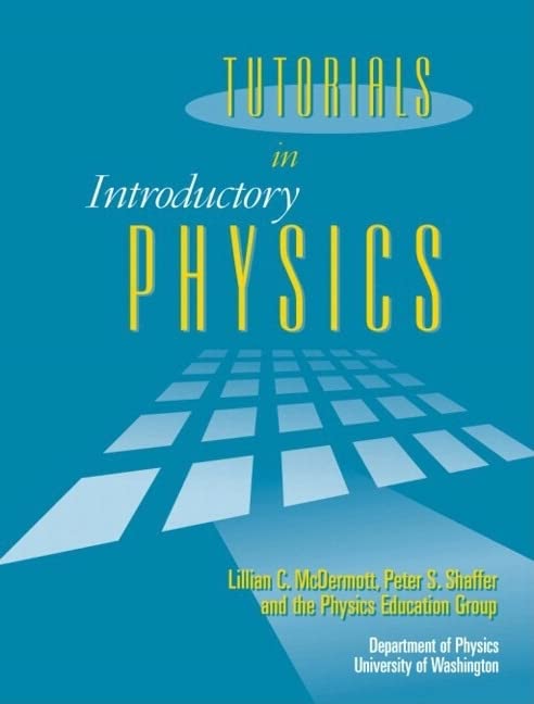 Book Cover Tutorials In Introductory Physics and Homework Package