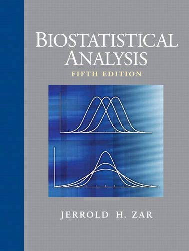 Book Cover Biostatistical Analysis (5th Edition)