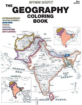 Book Cover Geography Coloring Book