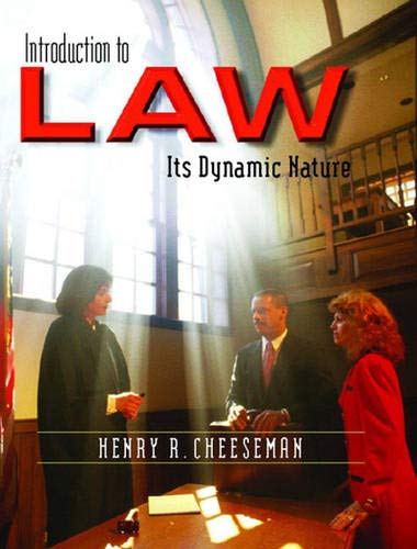 Book Cover Introduction to Law: Its Dynamic Nature