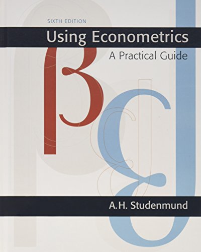 Book Cover Using Econometrics: A Practical Guide (6th Edition) (Addison-Wesley Series in Economics)