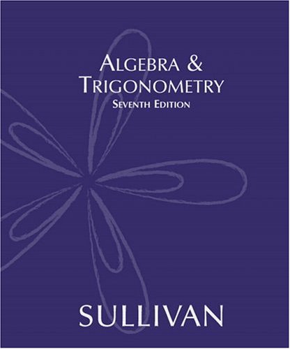 Book Cover Algebra & Trigonometry (7th Edition)