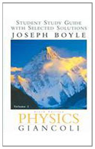 Book Cover Physics: Student Study Guide Vol. 2, Sixth edition
