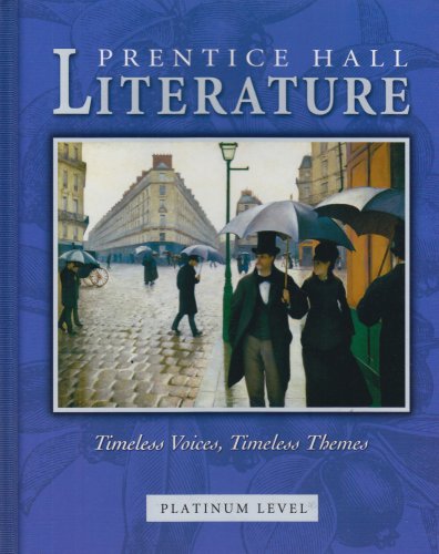 Book Cover Prentice Hall Literature: Timeless Voices, Timeless Themes : Platinum Level