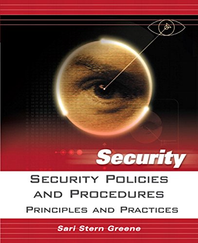 Book Cover Security Policies and Procedures: Principles and Practices