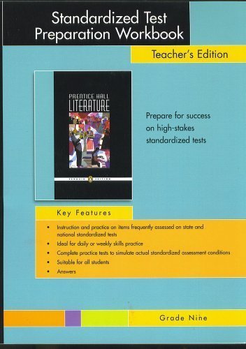 Standardized Test Preparation Workbook, Teacher's Edition, Grade Nine, Prentice Hall Literature Peng