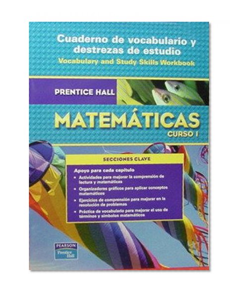 Prentice Hall Math Course 1 Spanish Vocabulary Workbook 2007c