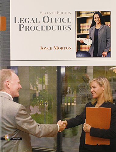 Book Cover Legal Office Procedures