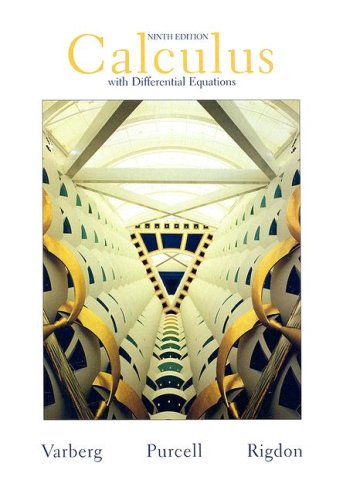 Book Cover Calculus with Differential  Equations (9th Edition)