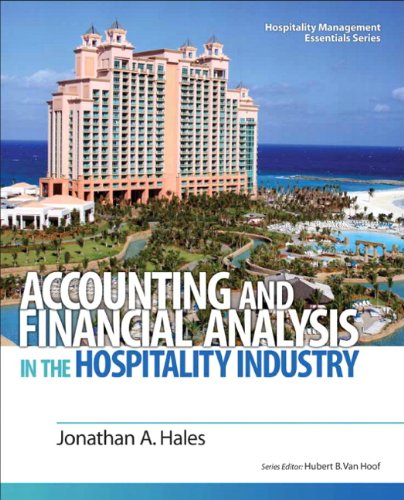 Accounting And Financial Analysis In The Hospitality