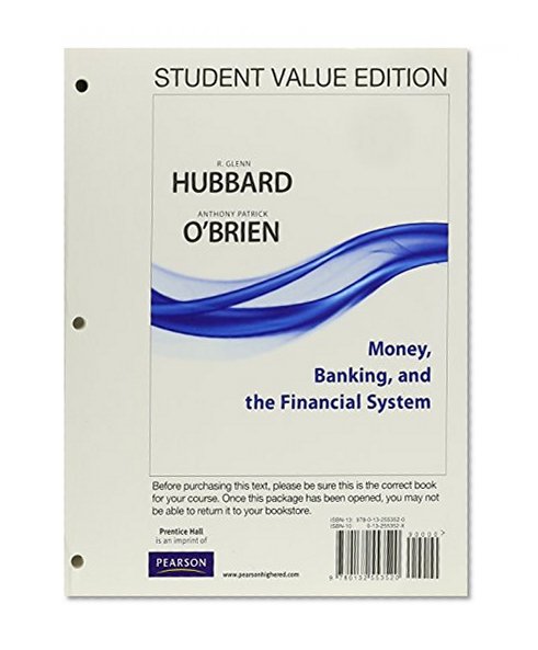 Book Cover Money, Banking and the Financial System, Student Value Edition