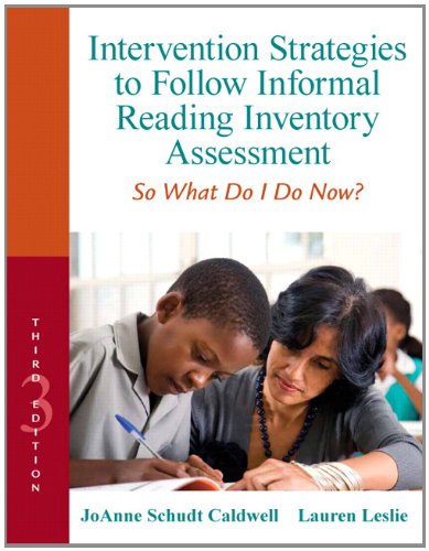 Book Cover Intervention Strategies to Follow Informal Reading Inventory Assessment: So What Do I Do Now? (3rd Edition) (Response to Intervention)