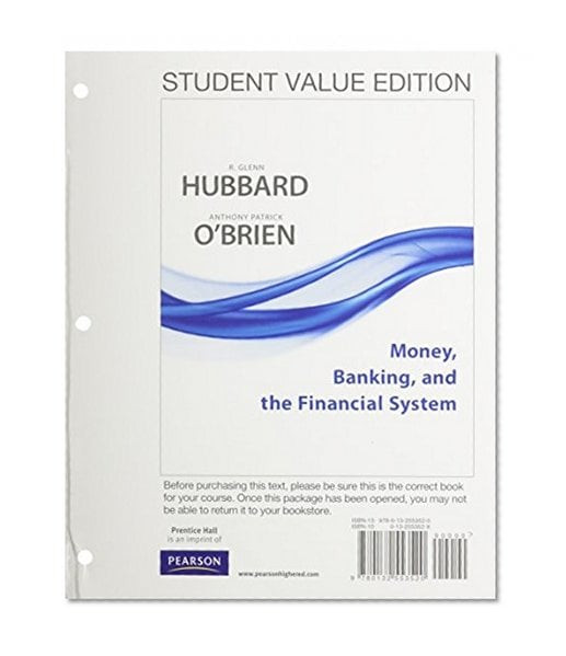 Book Cover Student Value Edition for Money, Banking, and the Financial System plus NEW MyEconLab with Pearson eText (1-semester access) -- Access Card Package