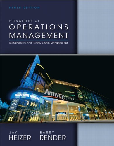 Book Cover Principles of Operations Management (9th Edition)