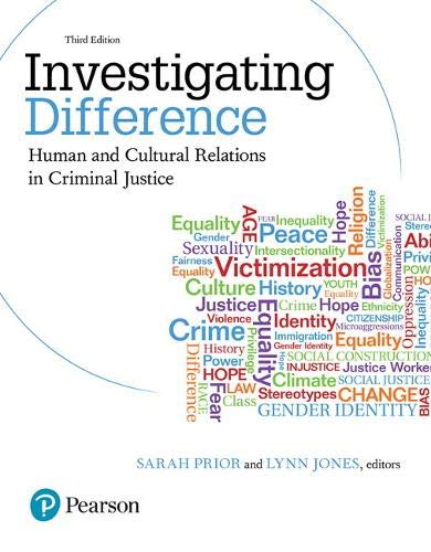 Book Cover Investigating Difference: Human and Cultural Relations in Criminal Justice