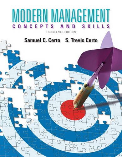 Book Cover Modern Management: Concepts and Skills (13th Edition)