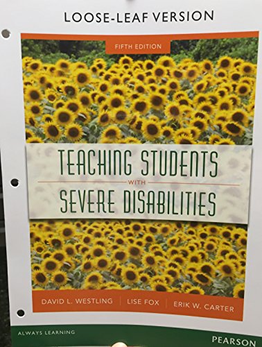 Teaching Students with Severe Disabilities