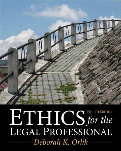Book Cover Ethics for the Legal Professional