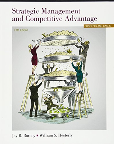 Book Cover Strategic Management and Competitive Advantage: Concepts and Cases (5th Edition)