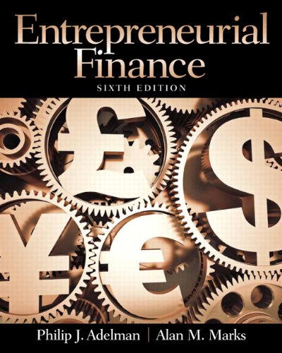 Book Cover Entrepreneurial Finance