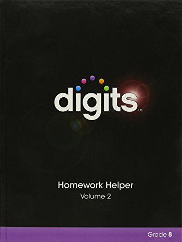 DIGITS HOMEWORK HELPER VOLUME 1 & VOLUME 2 PACKAGE GRADE 8