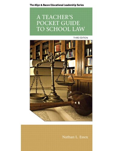 Book Cover Teacher's Pocket Guide to School Law, A (Allyn & Bacon Educational Leadership)